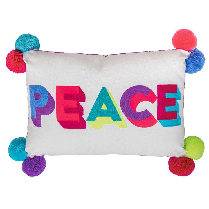 Bombay Duck Small Talk PEACE Cushion Multicoloured