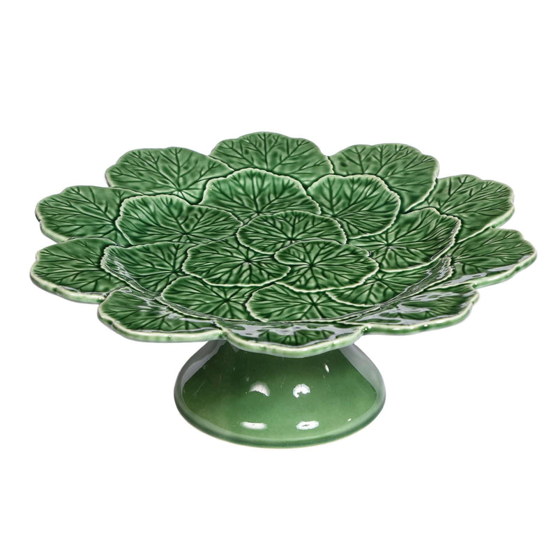 Bordallo Pinheiro Geranium Cake Stand