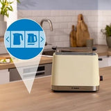 Bosch TAT4M227GB 2 Slice Compact MyMoment Toaster In Cream