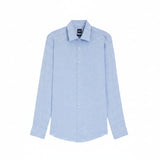 Boss Slim-Fit Shirt In Italian-Made Linen Light Blue