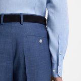 Boss Slim-Fit Shirt In Italian-Made Linen Light Blue