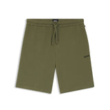 BOSS Cotton-blend Pyjama Shorts With Embroidered Logo in Green