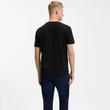 Boss Cotton-Jersey T-Shirt With Printed Artwork Black
