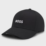 Boss Cotton-Twill Black Cap With Embroidered Logo