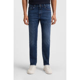 BOSS Delaware Slim-Fit Jeans In Blue Comfort-Stretch Denim In Dark Blue