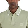 BOSS Orange Slim-Fit Stretch-Cotton Piqué Polo Shirt In Green