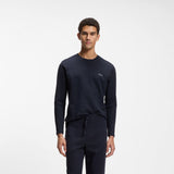 Boss Ottoman Pyjama Dark Blue T-Shirt With Embroidered Logo