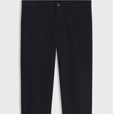 Boss Regular-Fit Chinos In Stretch-Cotton Satin In Dark Blue