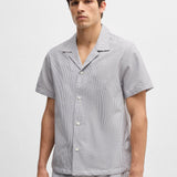 Boss Regular-Fit Shirt In Seersucker Fabric