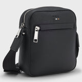 Boss Reporter Bag With Embossed Logo in Black