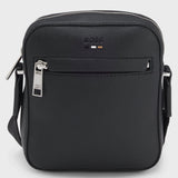 Boss Reporter Bag With Embossed Logo in Black