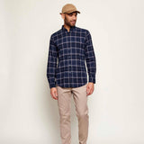 BOSS Rickert Check Shirt in Dark Blue