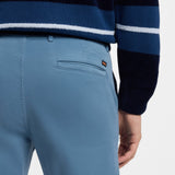 Boss Slim-Fit Chinos In Stretch-Cotton Satin Light Blue