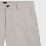 Boss Slim-Fit Shorts In Stretch-Cotton Twill Light Grey