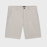 Boss Slim-Fit Shorts In Stretch-Cotton Twill Light Grey