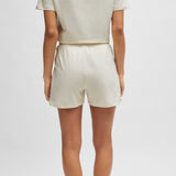 Boss Stretch-Cotton Pyjama Shorts With Branded Cords Natural