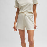 Boss Stretch-Cotton Pyjama Shorts With Branded Cords Natural