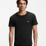 Boss Three-Pack Of Logo-Embroidered T-Shirts In Cotton White Navy Black