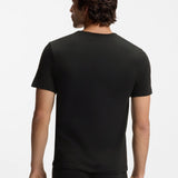Boss Three-Pack Of Logo-Embroidered T-Shirts In Cotton White Navy Black