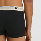 Boss Three-Pack Of Stretch-Cotton Trunks With Logo Waistbands