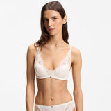 Boss Underwire Bra With Lace Trims White