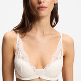 Boss Underwire Bra With Lace Trims White