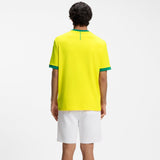BOSS Stretch-Cotton T-Shirt With Country Flag And Logo Brazil In Yellow