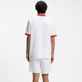 BOSS Stretch-Cotton T-shirt With Country Flag And Logo England In White