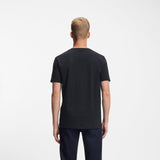 Boss Cotton-Jersey T-shirt Dark Blue With Logo Patch