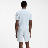 Boss Modern-Fit Shorts In Stretch Cotton Light Blue