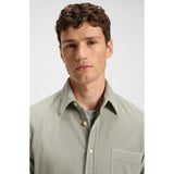 BOSS Regular-Fit Cotton Corduroy Shirt In Light Green