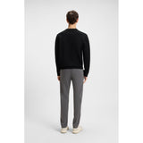 BOSS Orange Terry Cotton Sweatshirt With Logo Patch In Black