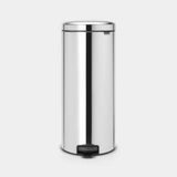 brabantia NewIcon Pedal Bin 30L In Brilliant Steel