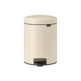 brabantia NewIcon Pedal Bin, 5L In Soft Beige