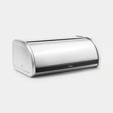 brabantia Roll Top Bread Bin In Matt Steel