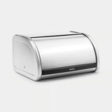 brabantia Roll Top Bread Bin, Medium In Matt Steel