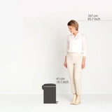 brabantia Soft Beige Pedal Bin 12 Litre In Soft Beige