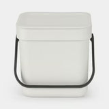 brabantia Sort & Go Bin 3L In Light Grey