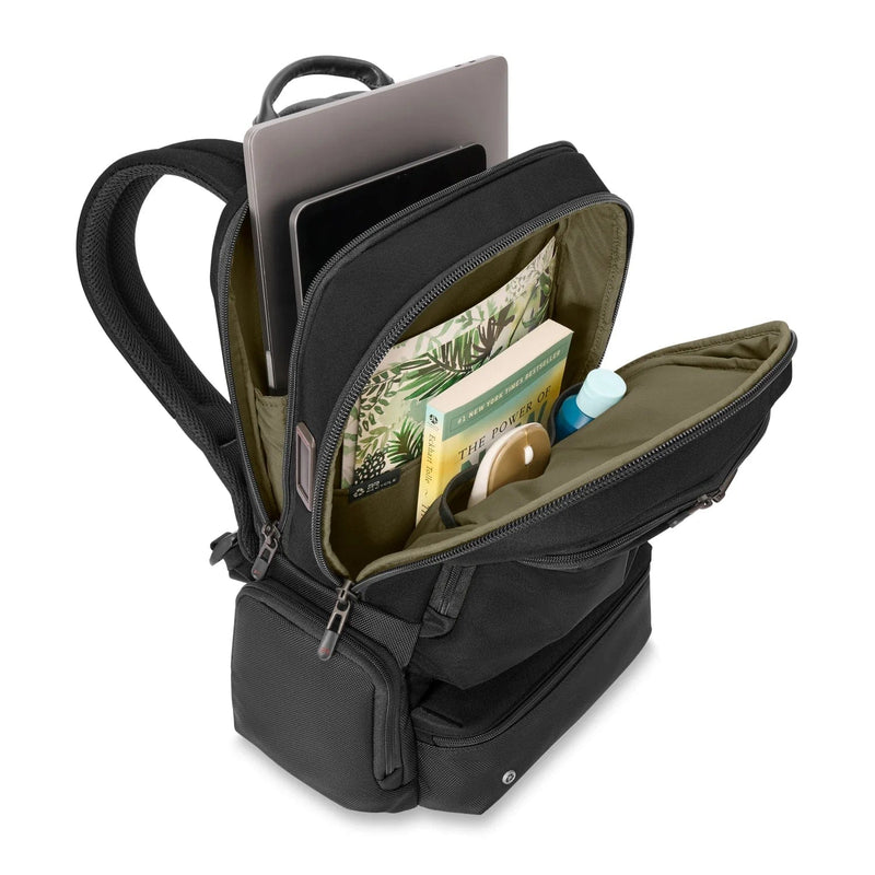 Briggs Riley Large Cargo Backpack in Black Elys Wimbledon