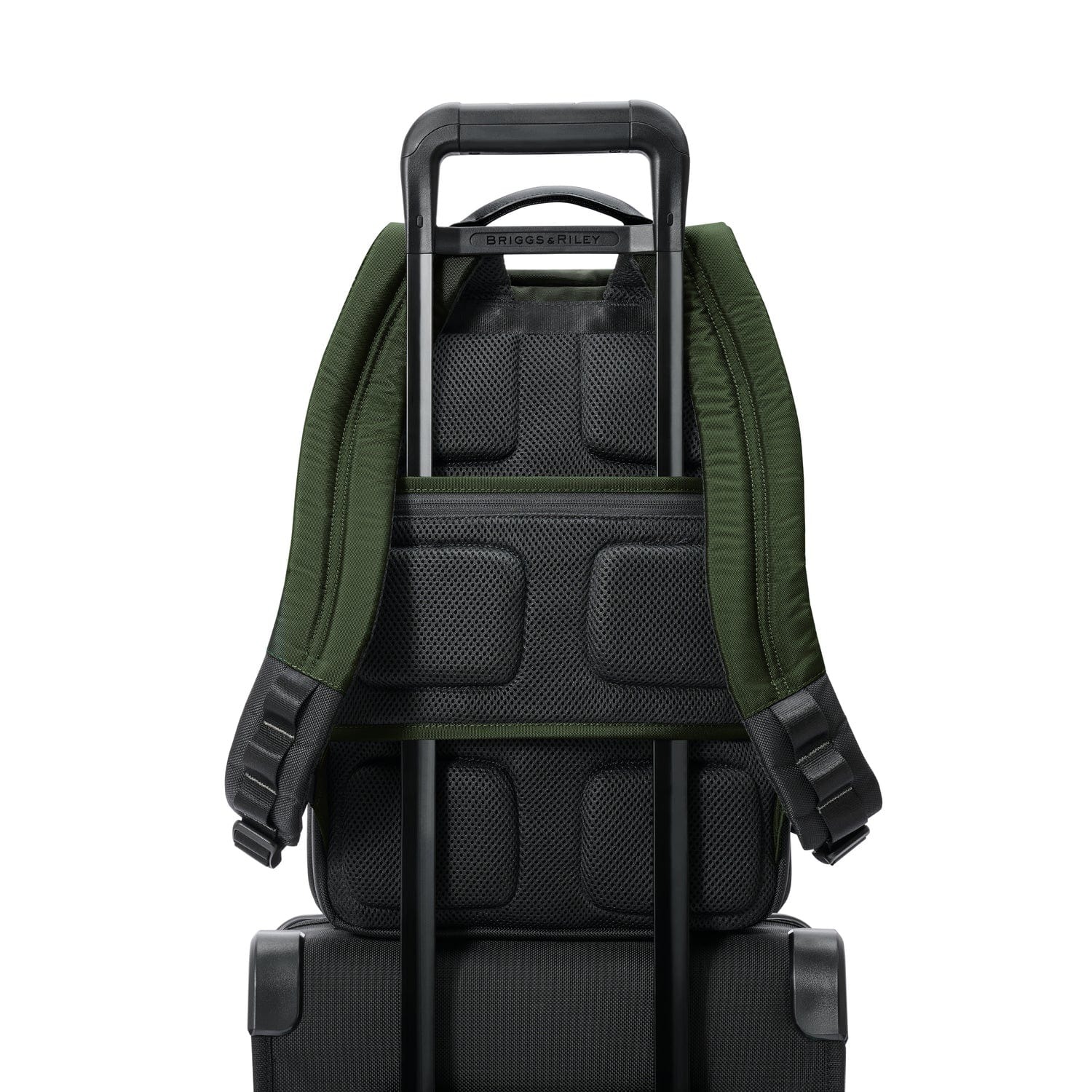 Briggs & Riley Slim Expandable Backpack in Green