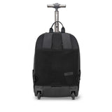 Solo Bleecker Recycled Rolling Backpack In Black