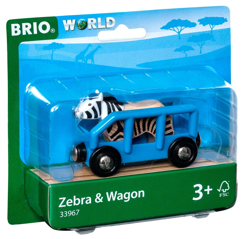 Brio Safari Wagon And Zebra