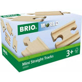 BRIO World Train Tracks Mini Straight Tracks