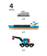 BRIO World Freight Ship And Crane
