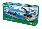 BRIO World Freight Ship And Crane
