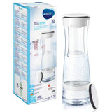 BRITA Fill & Serve Graphite Water Filter Carafe, Volume 1.3L/Funnel 0.5L In White