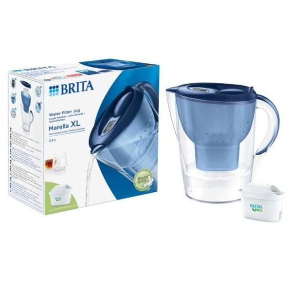 BRITA Marella XL Water Filter Blue Jug 3.5 L  including MAXTRA PRO All-in-1 cartridge