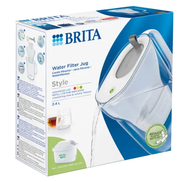 BRITA Style Water Filter Jug(2.4L) In Grey