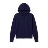 London Cashmere Company Lavina Hoodie In Navy