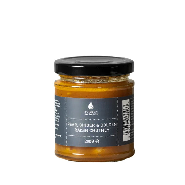 Burren Balsamics Pear Ginger & Golden Raisin Chutney 200g